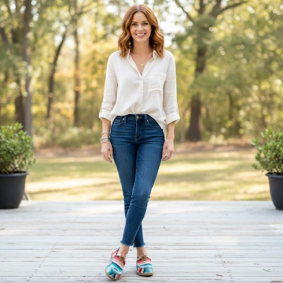 Twisted X Hooey Slip-On Sunset Shoes Size 6.5M Casual Loafers Western - Picture 2 of 12